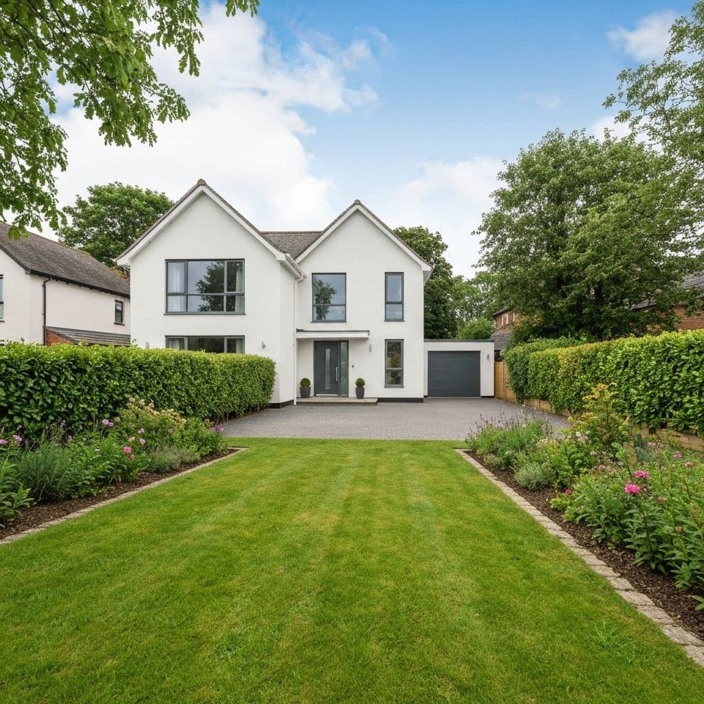 Modern UK house exterior